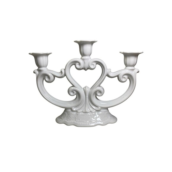 Vintage Seltmann Weiden Bavaria W. Germany Porcelain Candelabra - 7 1/4” Tall - Picture 2 of 11